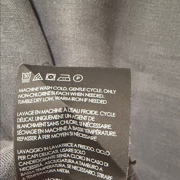 Club Monaco 100% Linen Slim Fit Button Down Shirt Men’s Small Blue Gray - Picture 9 of 11